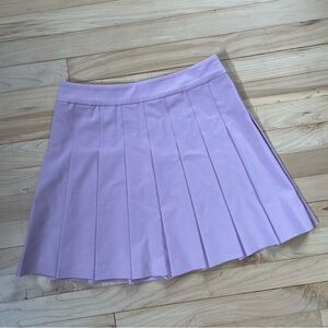 Sunday Best Olive Micro Pleated Skirt (Size 2)